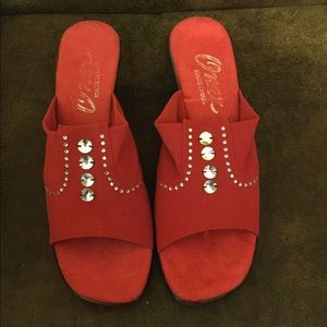 Onex beautiful red sparkling wedges